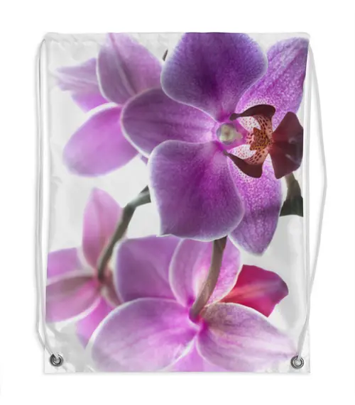 Заказать рюкзак в Москве. Рюкзак-мешок с полной запечаткой Орхидея от Оксана Музыка - готовые дизайны и нанесение принтов.