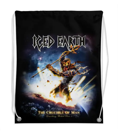 Заказать рюкзак в Москве. Рюкзак-мешок с полной запечаткой Iced Earth от geekbox - готовые дизайны и нанесение принтов.