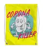 Заказать рюкзак в Москве. Рюкзак-мешок с полной запечаткой Corona Killer от Дана Столыпина - готовые дизайны и нанесение принтов.