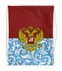 Заказать рюкзак в Москве. Рюкзак-мешок с полной запечаткой Цветы и герб от THE_NISE  - готовые дизайны и нанесение принтов.
