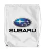 Заказать рюкзак в Москве. Рюкзак-мешок с полной запечаткой SUBARU от DESIGNER   - готовые дизайны и нанесение принтов.