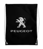 Заказать рюкзак в Москве. Рюкзак-мешок с полной запечаткой PEUGEOT от DESIGNER   - готовые дизайны и нанесение принтов.