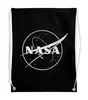 Заказать рюкзак в Москве. Рюкзак-мешок с полной запечаткой NASA  от DESIGNER   - готовые дизайны и нанесение принтов.