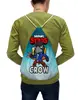 Заказать рюкзак в Москве. Рюкзак-мешок с полной запечаткой BRAWL STARS CROW от geekbox - готовые дизайны и нанесение принтов.