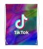 Заказать рюкзак в Москве. Рюкзак-мешок с полной запечаткой TikTok  от DESIGNER   - готовые дизайны и нанесение принтов.