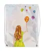 Заказать рюкзак в Москве. Рюкзак-мешок с полной запечаткой Девушка с воздушными шарами от Anna Eremina - готовые дизайны и нанесение принтов.