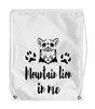 Заказать рюкзак в Москве. Рюкзак-мешок с полной запечаткой Mountain lion in me от polina_raulina@mail.ru - готовые дизайны и нанесение принтов.