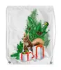 Заказать рюкзак в Москве. Рюкзак-мешок с полной запечаткой Белочка с подарками под елкой. от Zorgo-Art  - готовые дизайны и нанесение принтов.