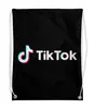 Заказать рюкзак в Москве. Рюкзак-мешок с полной запечаткой TikTok  от DESIGNER   - готовые дизайны и нанесение принтов.