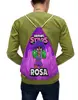 Заказать рюкзак в Москве. Рюкзак-мешок с полной запечаткой BRAWL STARS ROSA от geekbox - готовые дизайны и нанесение принтов.