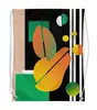 Заказать рюкзак в Москве. Рюкзак-мешок с полной запечаткой Фруктовая геометрия от ELENA ZHARINOVA - готовые дизайны и нанесение принтов.