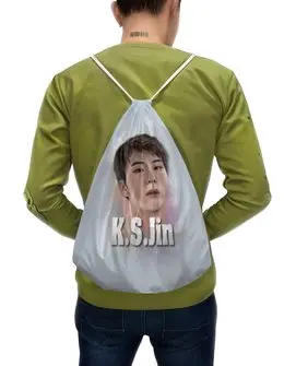 Заказать рюкзак в Москве. Рюкзак-мешок с полной запечаткой Группа BTS от weeert - готовые дизайны и нанесение принтов.