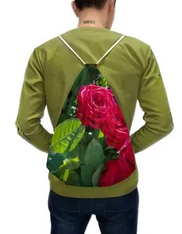 Заказать рюкзак в Москве. Рюкзак-мешок с полной запечаткой Сад роз от THE_NISE  - готовые дизайны и нанесение принтов.