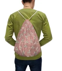Заказать рюкзак в Москве. Рюкзак-мешок с полной запечаткой Ветки цветущей вишни от valezar - готовые дизайны и нанесение принтов.