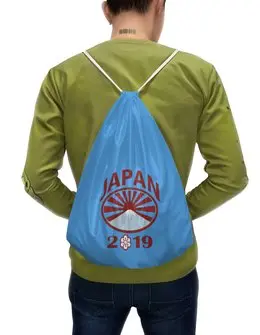 Заказать рюкзак в Москве. Рюкзак-мешок с полной запечаткой Регби. Япония 2019 от rugby - готовые дизайны и нанесение принтов.