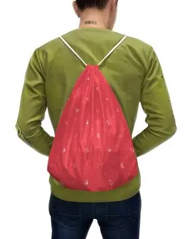 Заказать рюкзак в Москве. Рюкзак-мешок с полной запечаткой Сердечки от bd-art  - готовые дизайны и нанесение принтов.