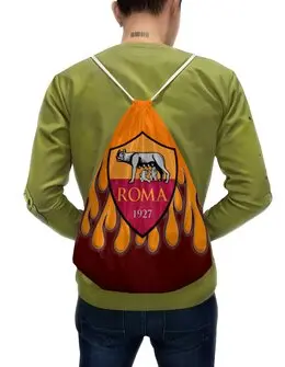 Заказать рюкзак в Москве. Рюкзак-мешок с полной запечаткой FC Roma от THE_NISE  - готовые дизайны и нанесение принтов.