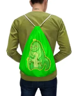 Заказать рюкзак в Москве. Рюкзак-мешок с полной запечаткой BabyZilla от CoolColor  - готовые дизайны и нанесение принтов.