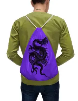 Заказать рюкзак в Москве. Рюкзак-мешок с полной запечаткой Китайский дракон от валентина люсенкова - готовые дизайны и нанесение принтов.