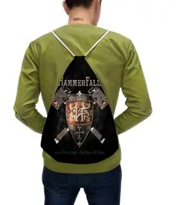 Заказать рюкзак в Москве. Рюкзак-мешок с полной запечаткой HammerFall от geekbox - готовые дизайны и нанесение принтов.