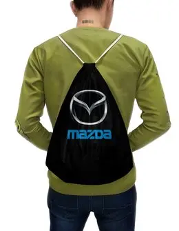 Заказать рюкзак в Москве. Рюкзак-мешок с полной запечаткой MAZDA от DESIGNER   - готовые дизайны и нанесение принтов.