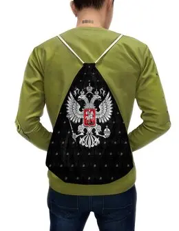 Заказать рюкзак в Москве. Рюкзак-мешок с полной запечаткой   Герб России от THE_NISE  - готовые дизайны и нанесение принтов.