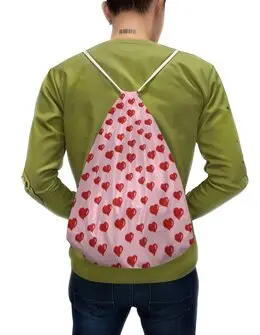 Заказать рюкзак в Москве. Рюкзак-мешок с полной запечаткой День святого Валентина от valezar - готовые дизайны и нанесение принтов.