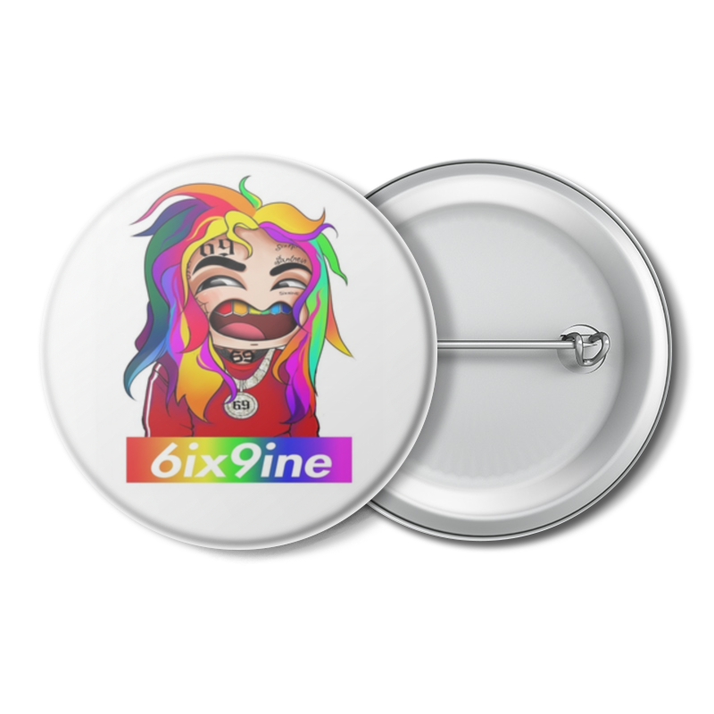 Printio Значок 6ix9ine 