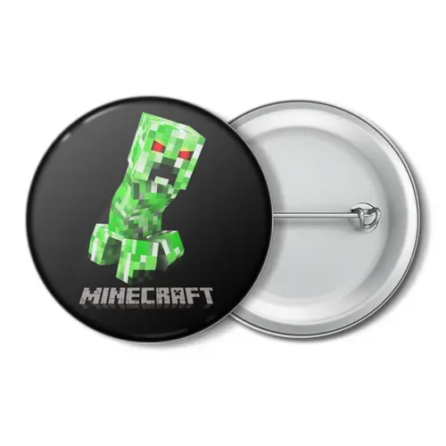 Заказать значки в Москве. Значок MINECRAFT CREEPER от weeert - готовые дизайны и нанесение принтов.