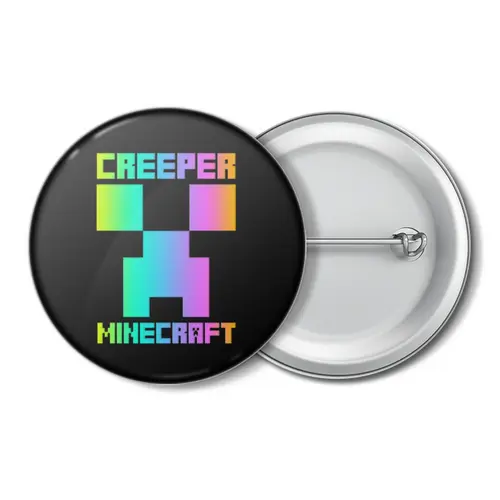 Заказать значки в Москве. Значок MINECRAFT CREEPER от weeert - готовые дизайны и нанесение принтов.