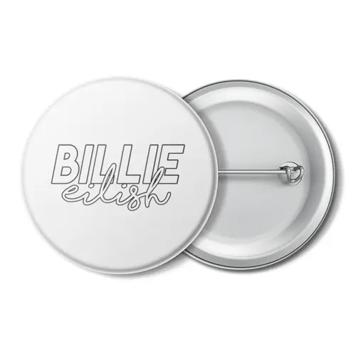 Заказать значки в Москве. Значок Billie Eilish от DESIGNER   - готовые дизайны и нанесение принтов.
