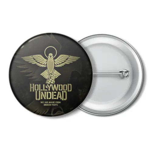 Заказать значки в Москве. Значок Hollywood Undead от geekbox - готовые дизайны и нанесение принтов.