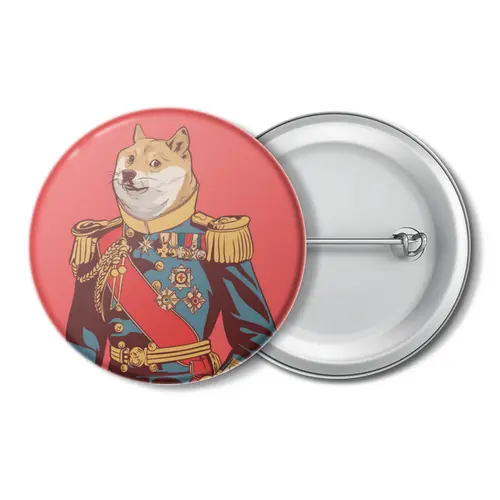 Заказать значки в Москве. Значок Doge  от Jimmy Flash - готовые дизайны и нанесение принтов.