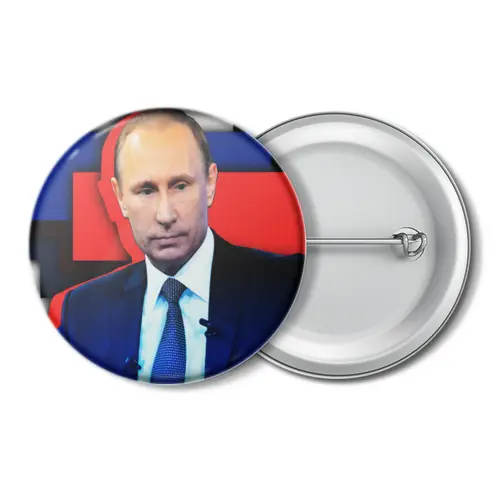 Заказать значки в Москве. Значок Путин от THE_NISE  - готовые дизайны и нанесение принтов.