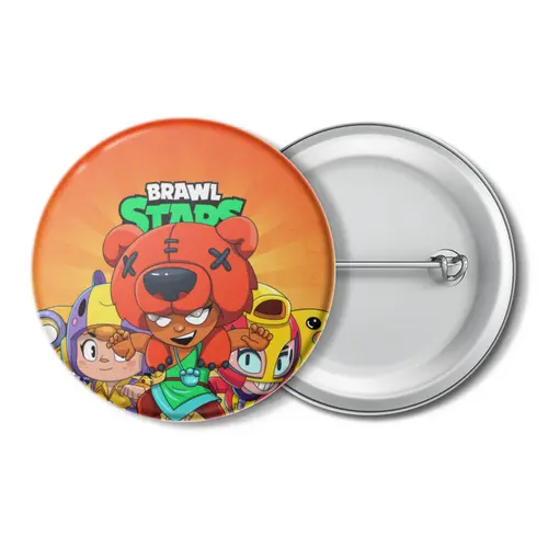 Заказать значки в Москве. Значок BRAWL STARS NITA от geekbox - готовые дизайны и нанесение принтов.
