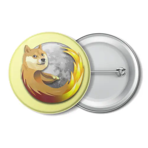 Заказать значки в Москве. Значок Doge Firefox от Jimmy Flash - готовые дизайны и нанесение принтов.