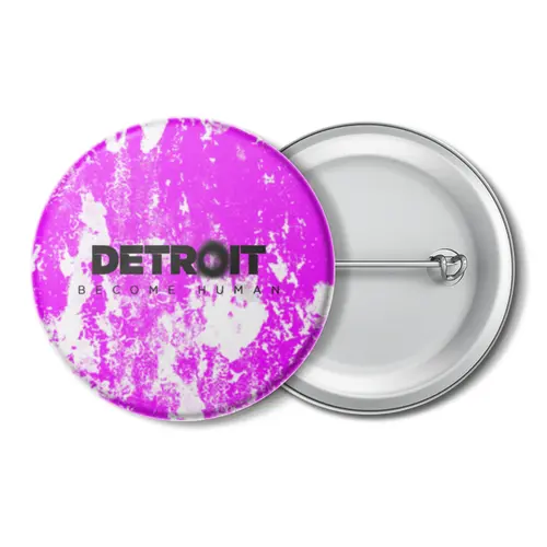 Заказать значки в Москве. Значок Detroit  от THE_NISE  - готовые дизайны и нанесение принтов.