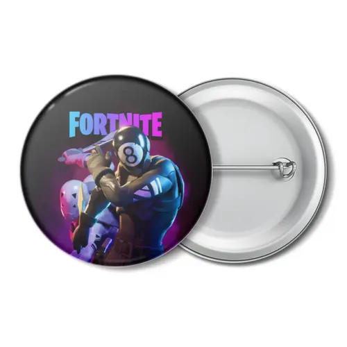 Заказать значки в Москве. Значок FORTNITE от geekbox - готовые дизайны и нанесение принтов.
