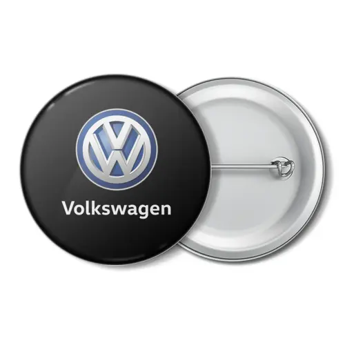 Заказать значки в Москве. Значок Volkswagen от DESIGNER   - готовые дизайны и нанесение принтов.