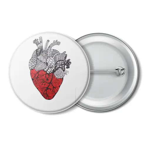Заказать значки в Москве. Значок Be my Valentine! от Юлия Рытикова - готовые дизайны и нанесение принтов.