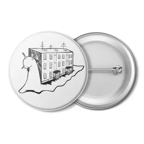 Заказать значки в Москве. Значок Улитки - Панелька от etana.shop@yandex.ru - готовые дизайны и нанесение принтов.