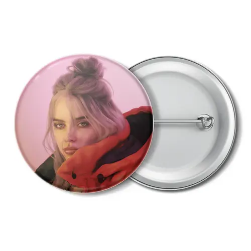 Заказать значки в Москве. Значок Billie Eilish от Jimmy Flash - готовые дизайны и нанесение принтов.
