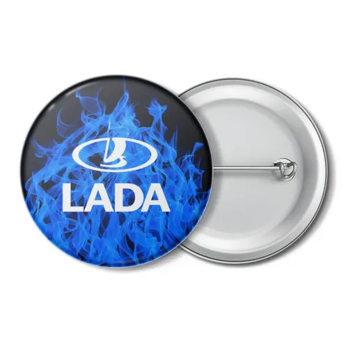 Заказать значки в Москве. Значок Авто Lada от THE_NISE  - готовые дизайны и нанесение принтов.