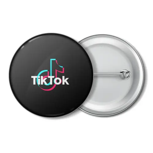 Заказать значки в Москве. Значок Tik Tok от THE_NISE  - готовые дизайны и нанесение принтов.