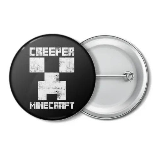 Заказать значки в Москве. Значок MINECRAFT CREEPER от vista12761@rambler.ru - готовые дизайны и нанесение принтов.