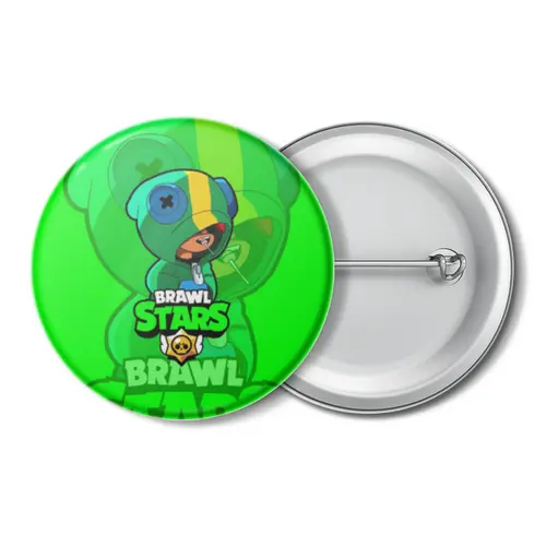 Заказать значки в Москве. Значок Brawl Stars Leon от weeert - готовые дизайны и нанесение принтов.