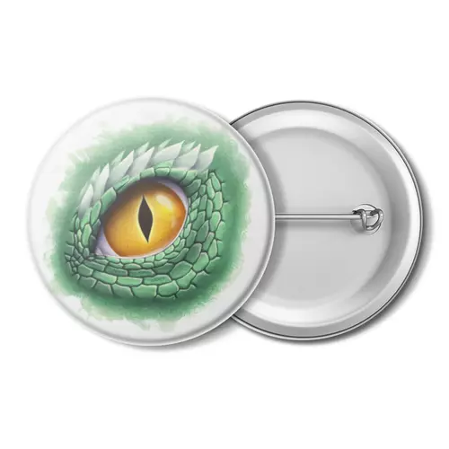 Заказать значки в Москве. Значок Глаз зеленого дракона от tigerda  - готовые дизайны и нанесение принтов.