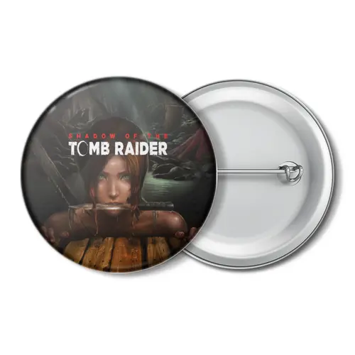 Заказать значки в Москве. Значок Tomb Raider от THE_NISE  - готовые дизайны и нанесение принтов.