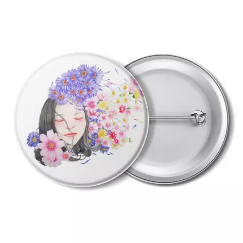 Заказать значки в Москве. Значок Flowers от motorv3@rambler.ru - готовые дизайны и нанесение принтов.