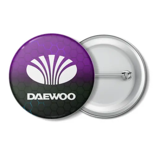 Заказать значки в Москве. Значок Daewoo от THE_NISE  - готовые дизайны и нанесение принтов.